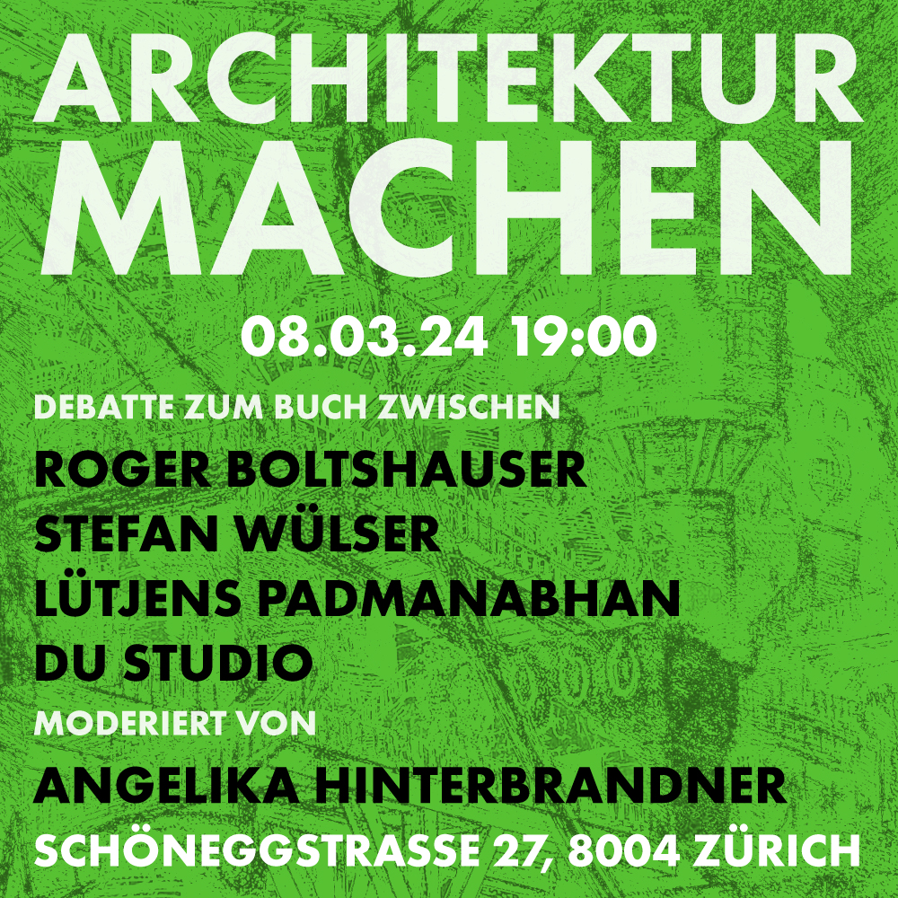 Discussion on the book Architektur Machen