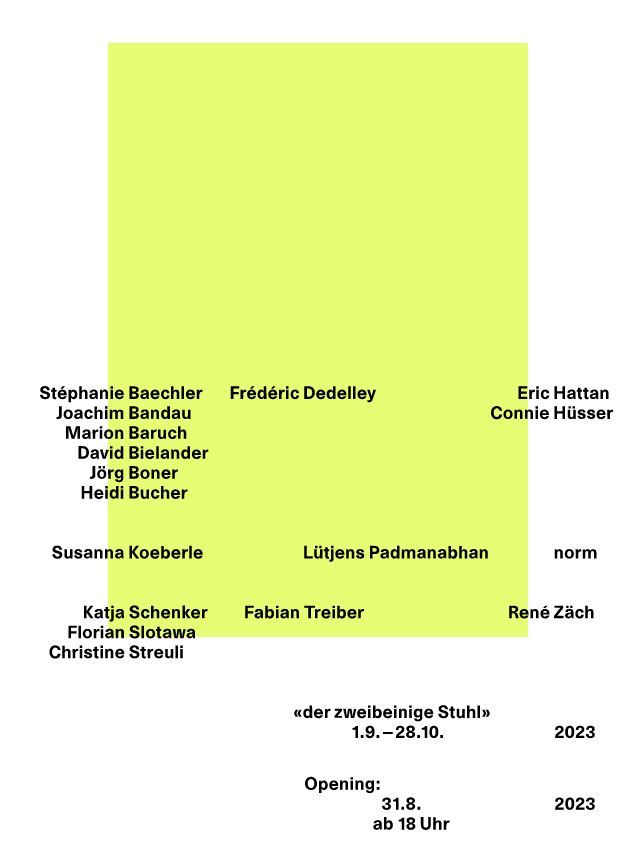 Der zweibeinige Stuhl